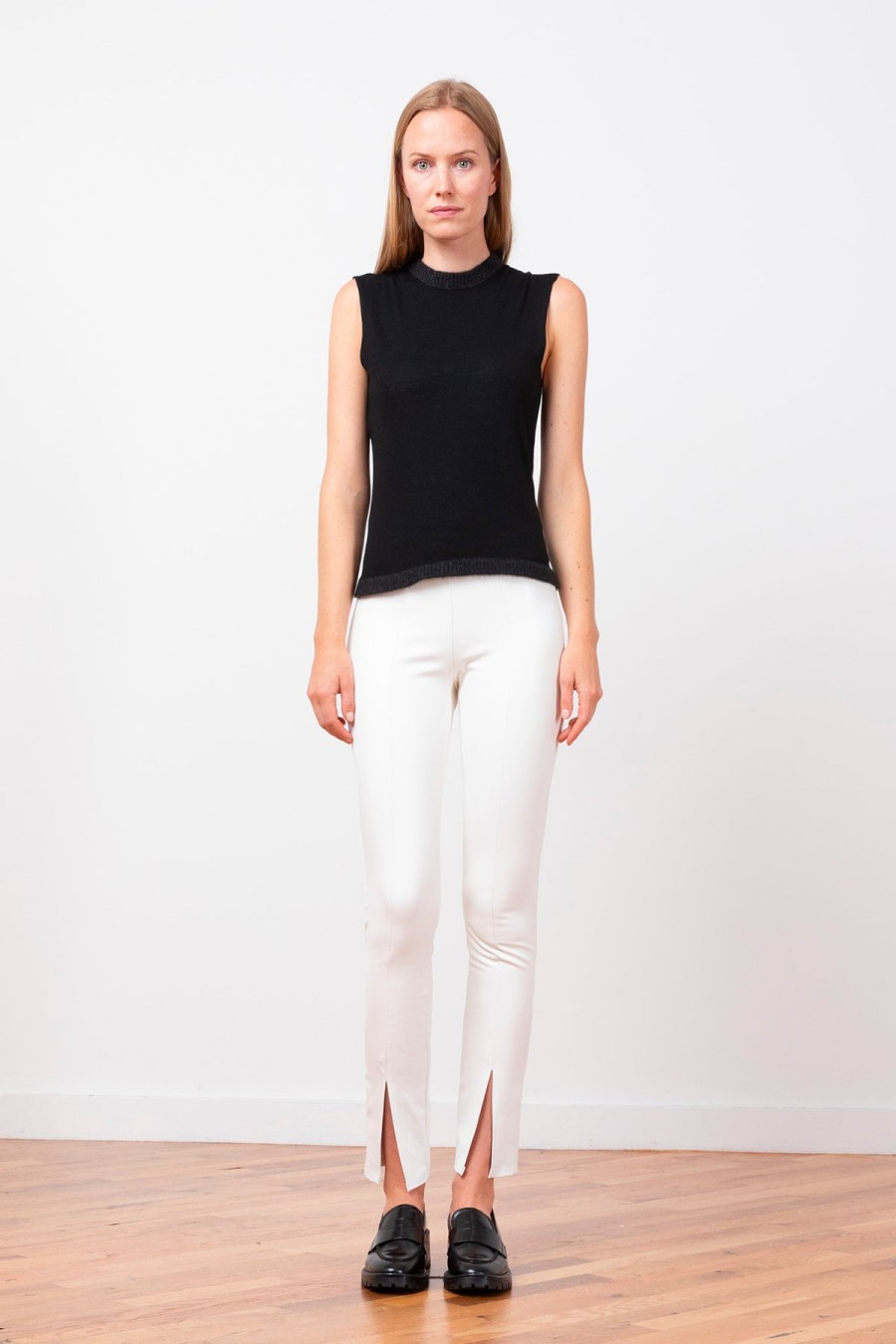 Pants | AVENUE MONTAIGNE Max Pleather Off-White