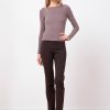 Pants | AVENUE MONTAIGNE Becca Signature Brown