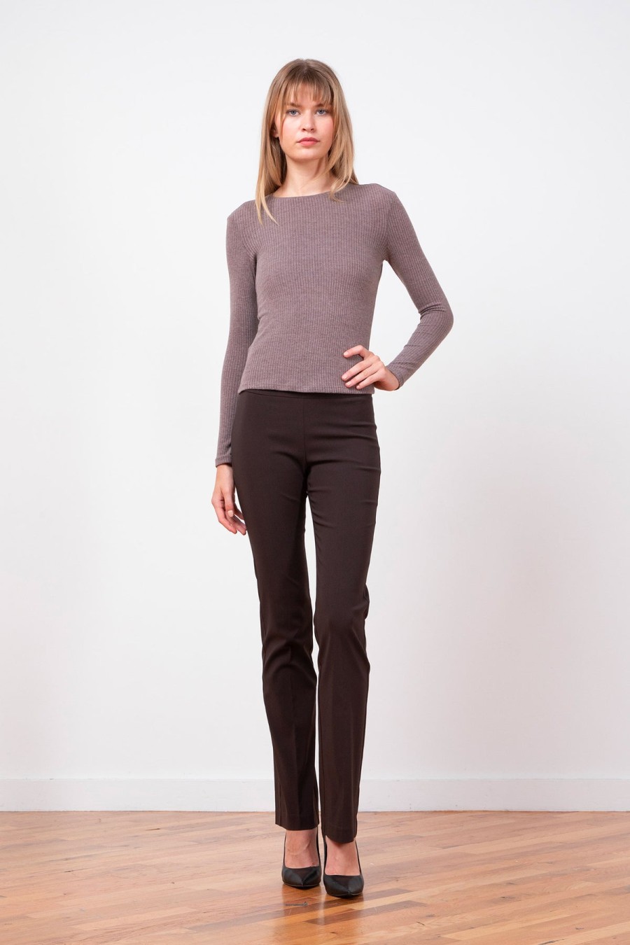 Pants | AVENUE MONTAIGNE Becca Signature Brown