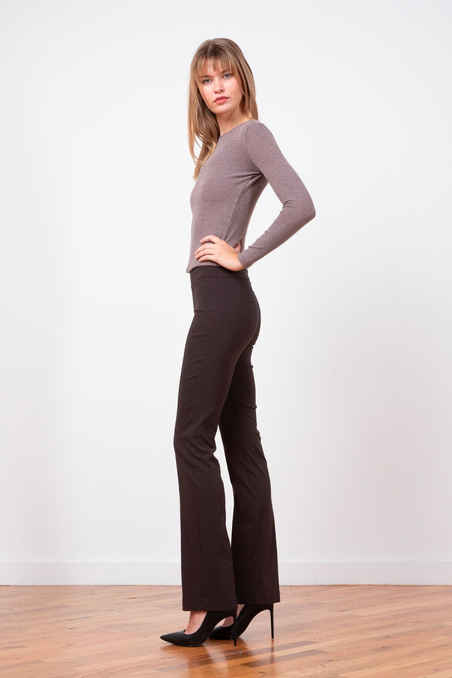 Pants | AVENUE MONTAIGNE Becca Signature Brown