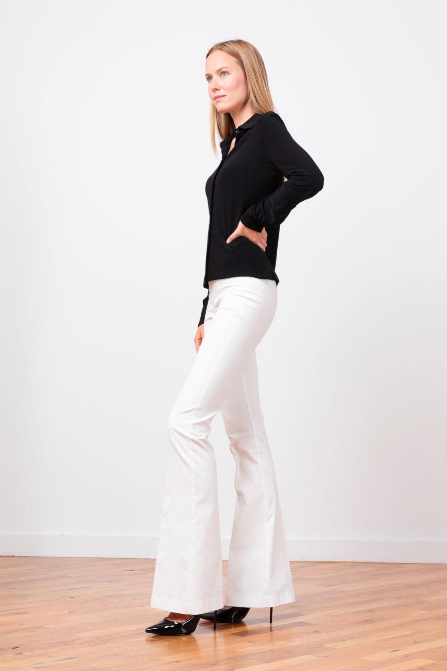 Pants | AVENUE MONTAIGNE Bellini Fine Corduroy Off-White