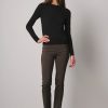 Pants | AVENUE MONTAIGNE Becca Signature Dark Green