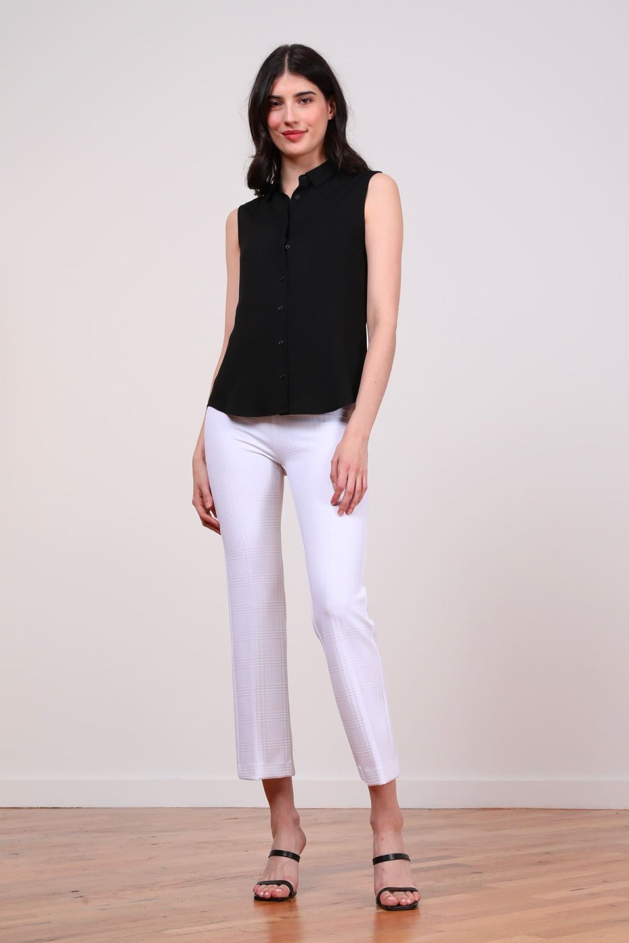 Pants | AVENUE MONTAIGNE Leo Jacquard White