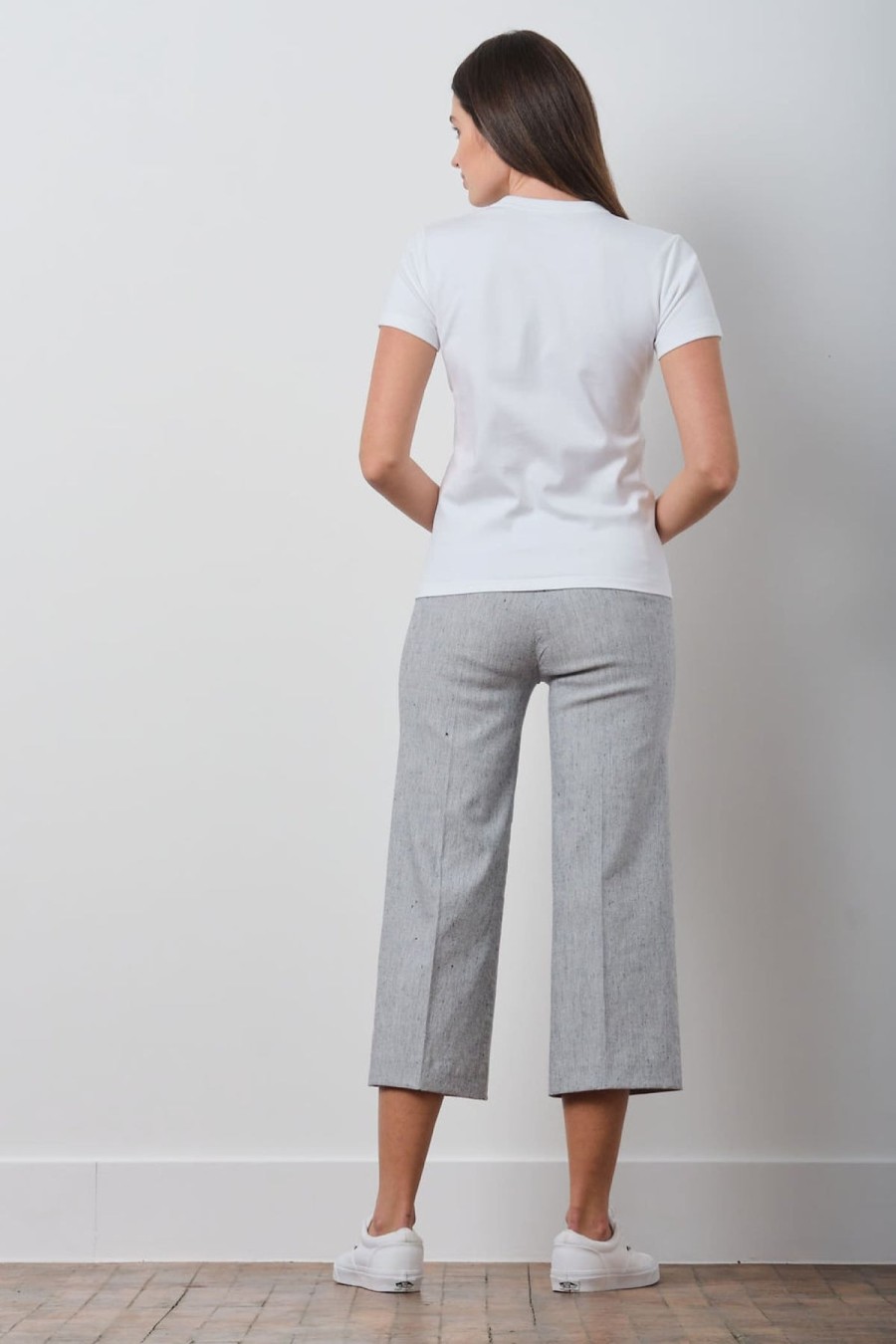 Pants | AVENUE MONTAIGNE Alex Linen Stripes Hairline