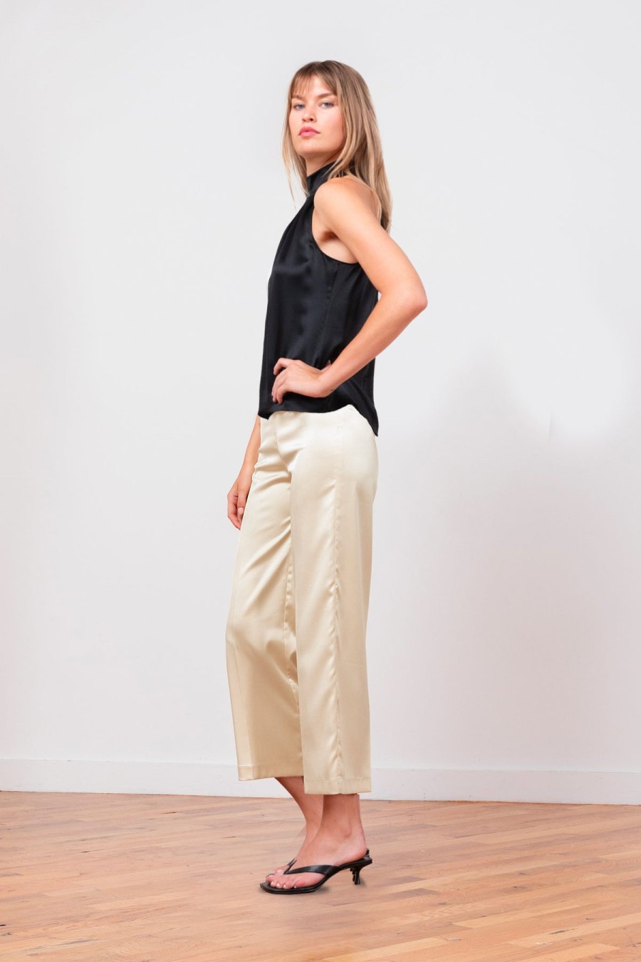 Pants | Avenue Montaigne Alex Satin Champagne